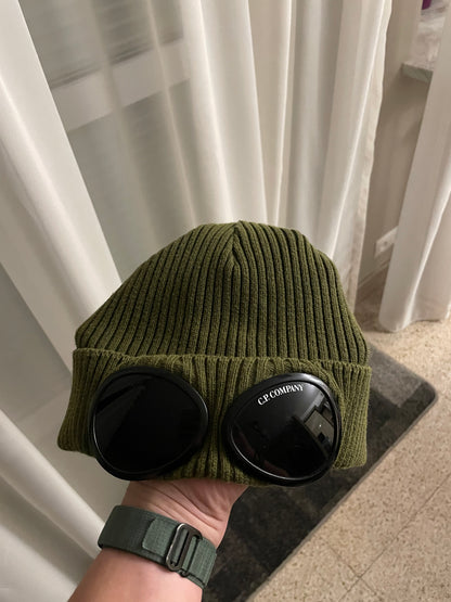 Cp Company Khaki Goggle Beanie